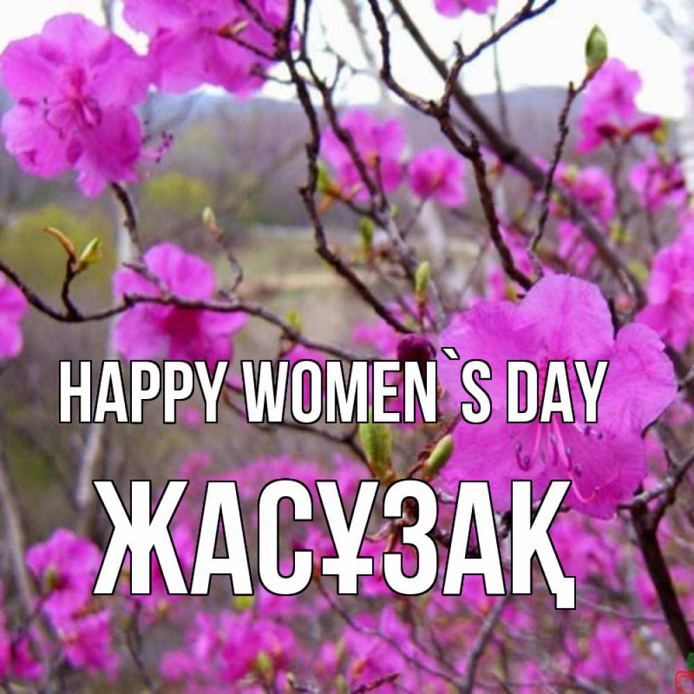 Greetings card с именем, Жасұзақ happy women`s day международный женский день Greetings with text for free download 